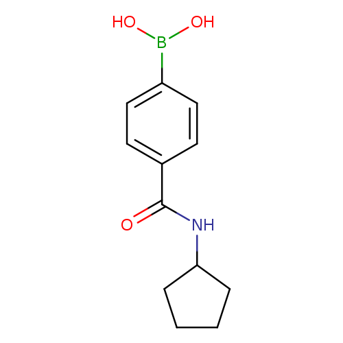 OB(c1ccc(cc1)C(=O)NC1CCCC1)O