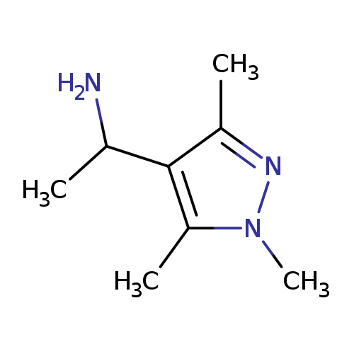 CC(c1c(C)nn(c1C)C)N