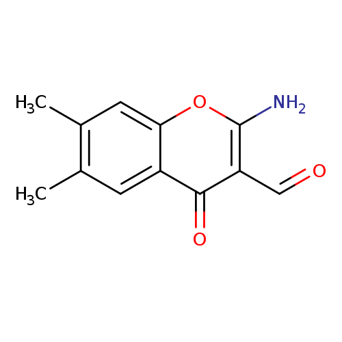 O=Cc1c(N)oc2c(c1=O)cc(c(c2)C)C