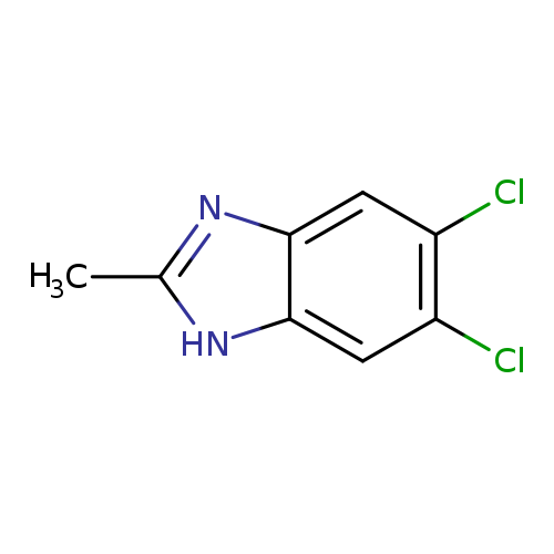 Cc1[nH]c2c(n1)cc(c(c2)Cl)Cl