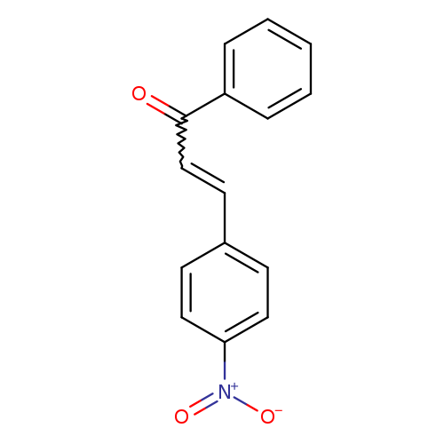 O=C(c1ccccc1)C=Cc1ccc(cc1)[N+](=O)[O-]
