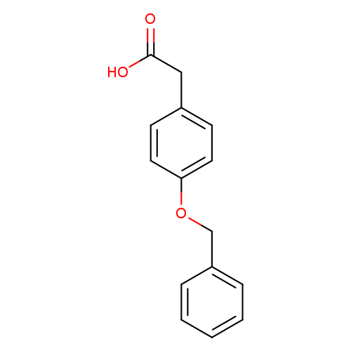 OC(=O)Cc1ccc(cc1)OCc1ccccc1