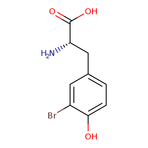 OC(=O)[C@H](Cc1ccc(c(c1)Br)O)N