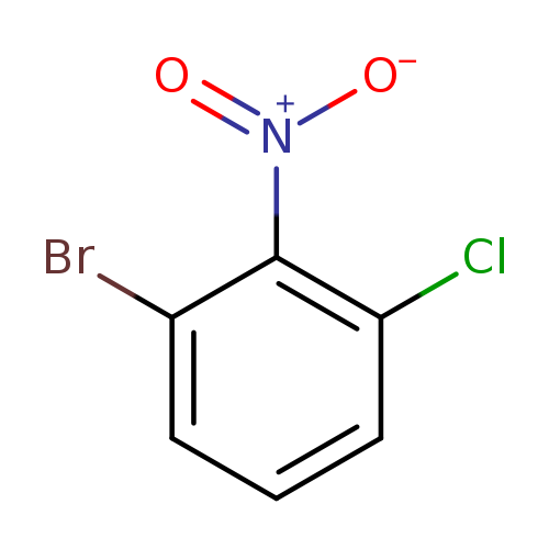 [O-][N+](=O)c1c(Cl)cccc1Br