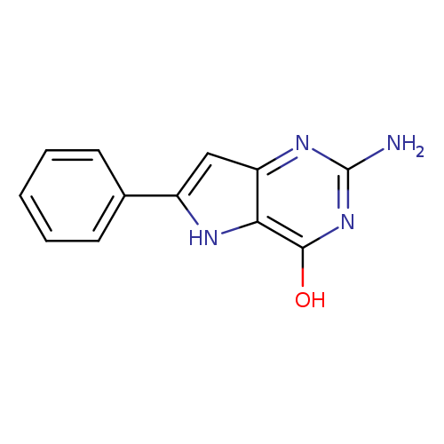 Nc1nc2cc([nH]c2c(n1)O)c1ccccc1