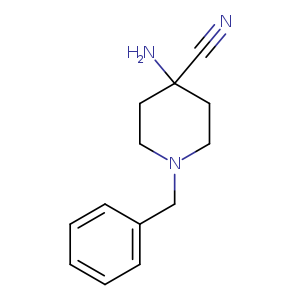 N#CC1(N)CCN(CC1)Cc1ccccc1