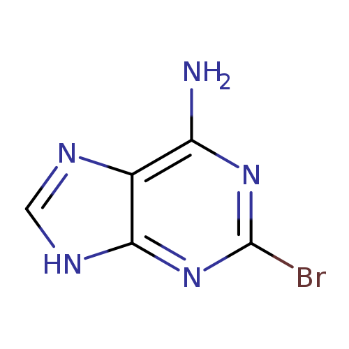 Brc1nc(N)c2c(n1)[nH]cn2