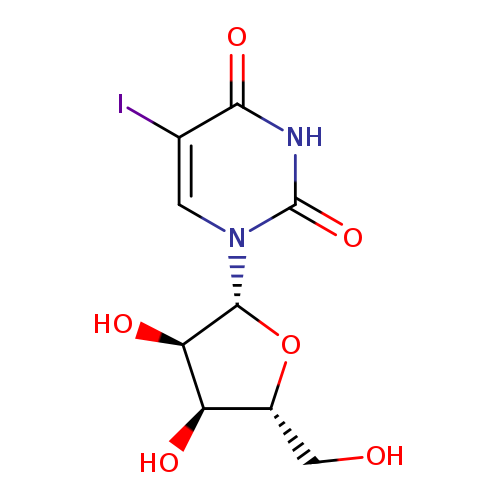 OC[C@H]1O[C@H]([C@@H]([C@@H]1O)O)n1cc(I)c(=O)[nH]c1=O