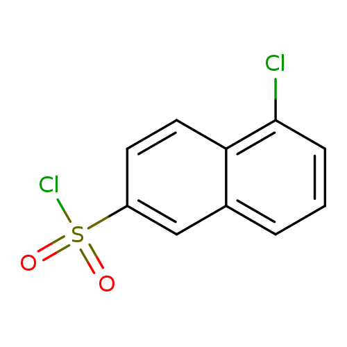 Clc1cccc2c1ccc(c2)S(=O)(=O)Cl