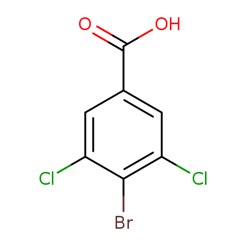 OC(=O)c1cc(Cl)c(c(c1)Cl)Br