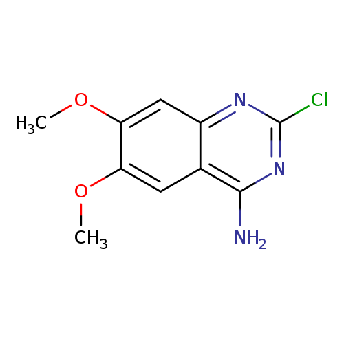 COc1cc2nc(Cl)nc(c2cc1OC)N