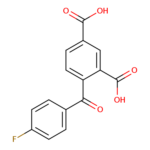Fc1ccc(cc1)C(=O)c1ccc(cc1C(=O)O)C(=O)O