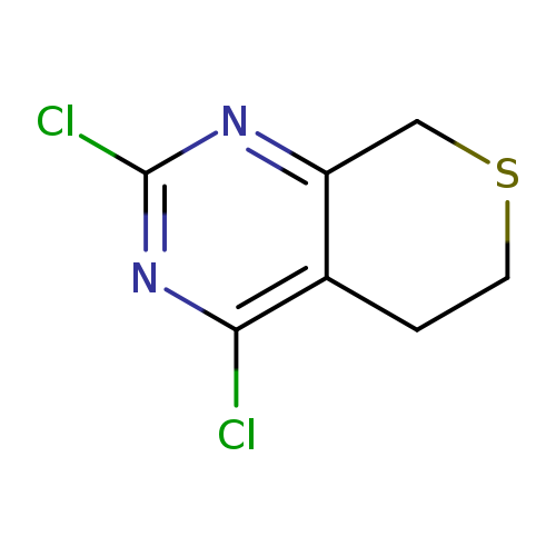 Clc1nc2CSCCc2c(n1)Cl