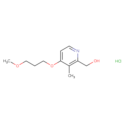 Cc1c(OCCCOC)ccnc1CO.Cl