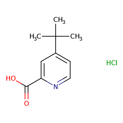 OC(=O)c1nccc(c1)C(C)(C)C.Cl