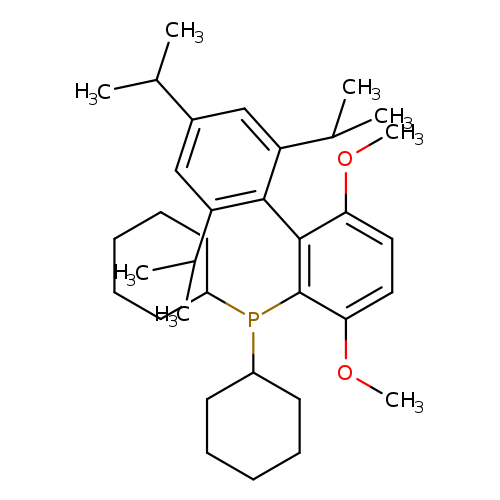 COc1ccc(c(c1c1c(cc(cc1C(C)C)C(C)C)C(C)C)P(C1CCCCC1)C1CCCCC1)OC