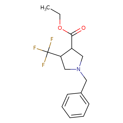 CCOC(=O)C1CN(CC1C(F)(F)F)Cc1ccccc1