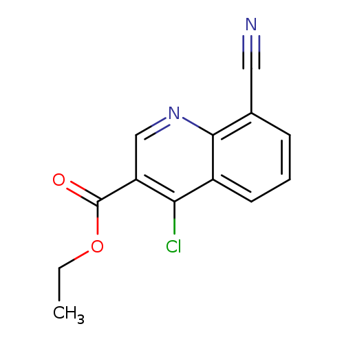 CCOC(=O)c1cnc2c(c1Cl)cccc2C#N