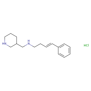 C1CCC(CN1)CNCC/C=C/c1ccccc1.Cl