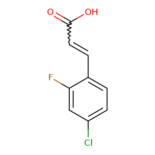 OC(=O)C=Cc1ccc(cc1F)Cl