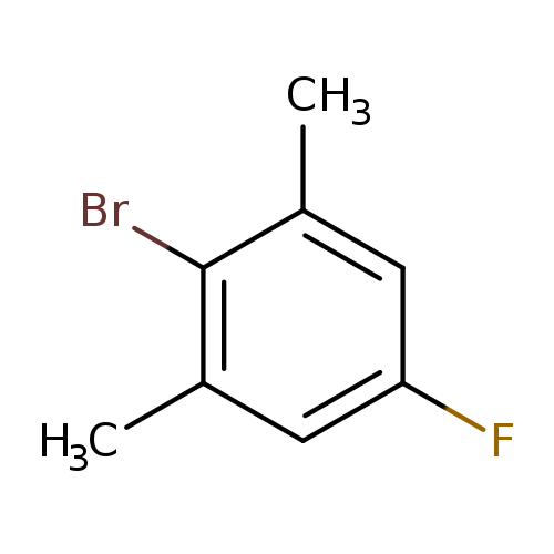 Fc1cc(C)c(c(c1)C)Br