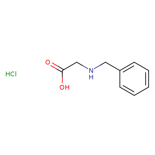 OC(=O)CNCc1ccccc1.Cl