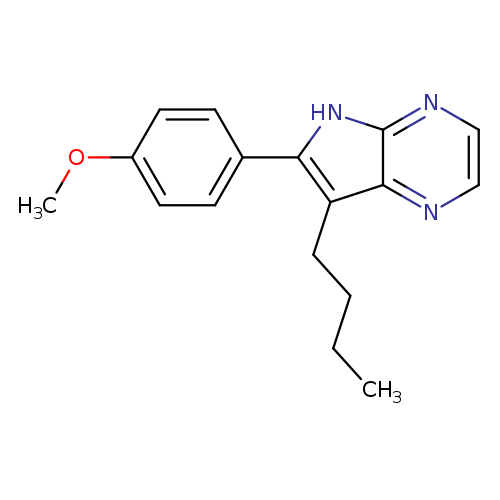 CCCCc1c([nH]c2c1nccn2)c1ccc(cc1)OC