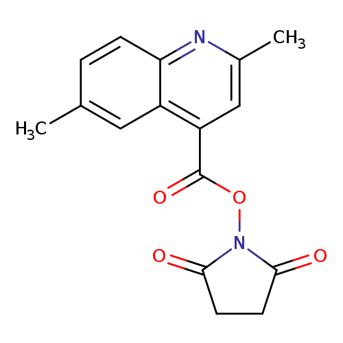 O=C(c1cc(C)nc2c1cc(C)cc2)ON1C(=O)CCC1=O