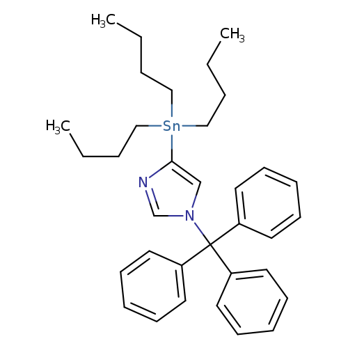 CCCC[Sn](c1ncn(c1)C(c1ccccc1)(c1ccccc1)c1ccccc1)(CCCC)CCCC