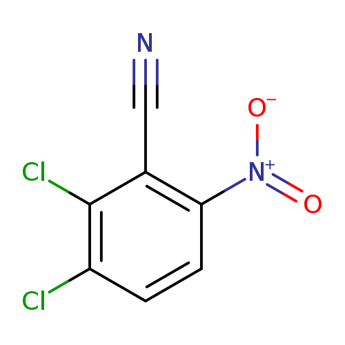 N#Cc1c(ccc(c1Cl)Cl)[N+](=O)[O-]