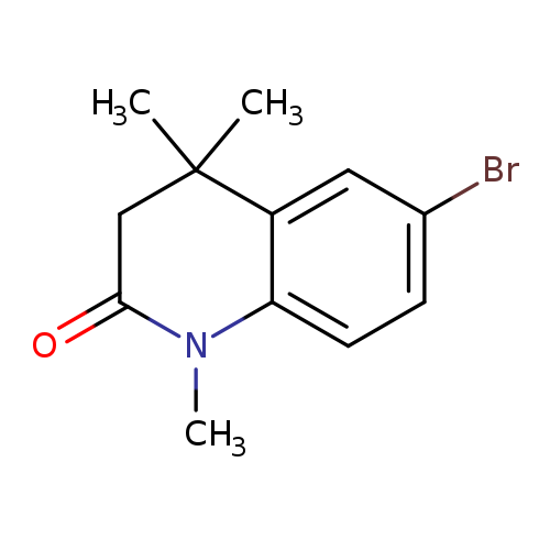 Brc1ccc2c(c1)C(C)(C)CC(=O)N2C