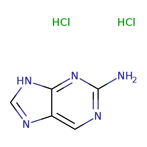 Nc1ncc2c(n1)[nH]cn2.Cl.Cl