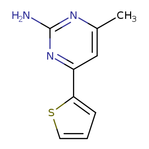 Cc1nc(N)nc(c1)c1cccs1