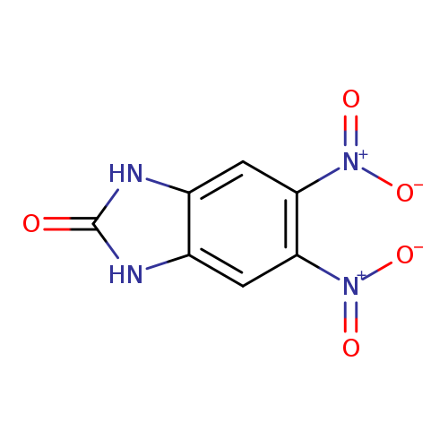 [O-][N+](=O)c1cc2[nH]c(=O)[nH]c2cc1[N+](=O)[O-]
