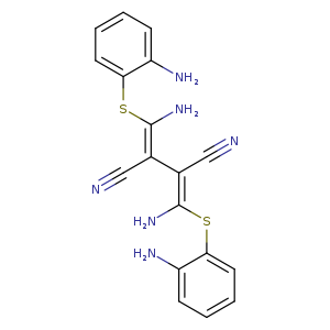 N#C/C(=C(Sc1ccccc1N)/N)/C(=C(/Sc1ccccc1N)N)/C#N