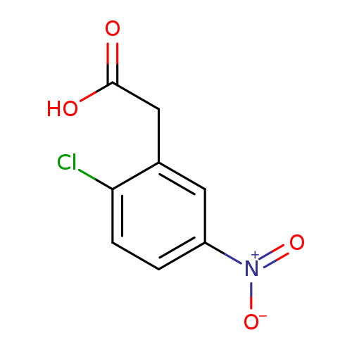 OC(=O)Cc1cc(ccc1Cl)[N+](=O)[O-]
