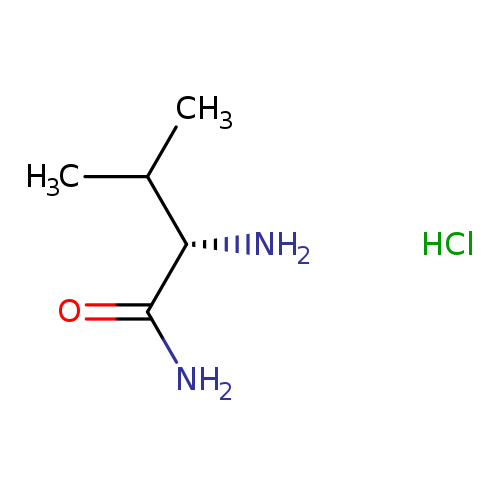 N[C@H](C(=O)N)C(C)C.Cl