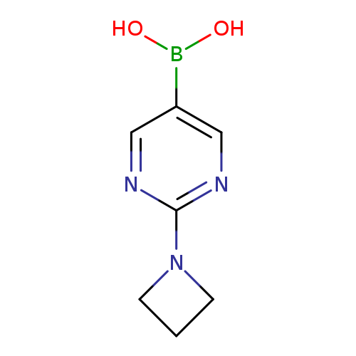 OB(c1cnc(nc1)N1CCC1)O