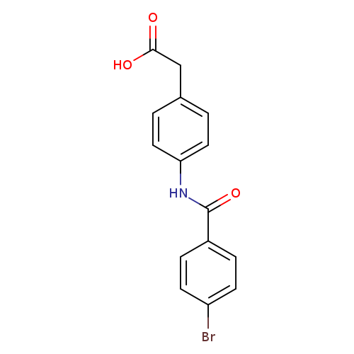 O=C(c1ccc(cc1)Br)Nc1ccc(cc1)CC(=O)O