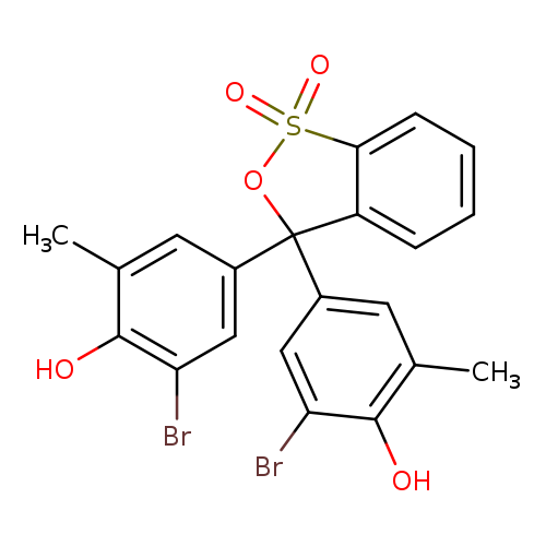 Cc1cc(cc(c1O)Br)C1(OS(=O)(=O)c2c1cccc2)c1cc(C)c(c(c1)Br)O