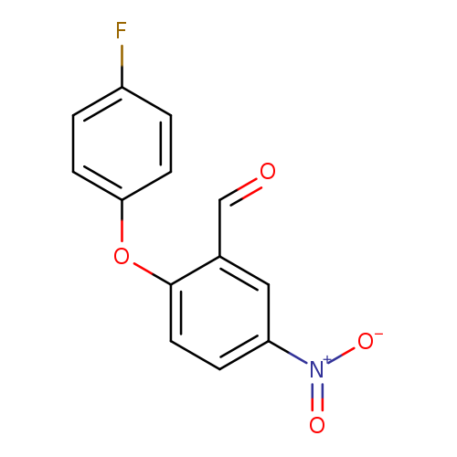 O=Cc1cc(ccc1Oc1ccc(cc1)F)[N+](=O)[O-]