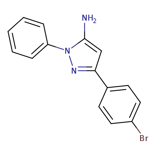 Brc1ccc(cc1)c1nn(c(c1)N)c1ccccc1
