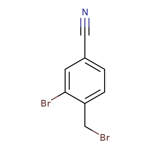 N#Cc1ccc(c(c1)Br)CBr