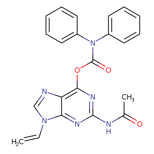 C=Cn1cnc2c1nc(NC(=O)C)nc2OC(=O)N(c1ccccc1)c1ccccc1