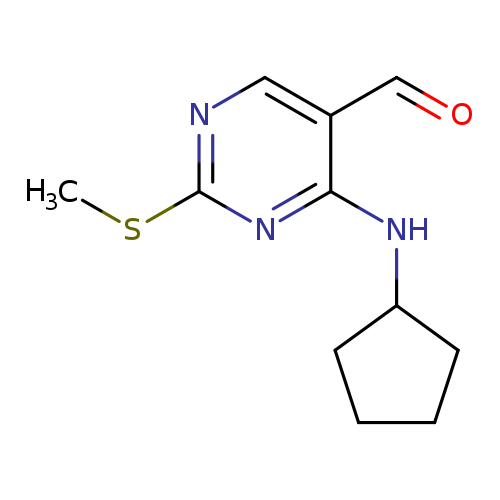 CSc1ncc(c(n1)NC1CCCC1)C=O