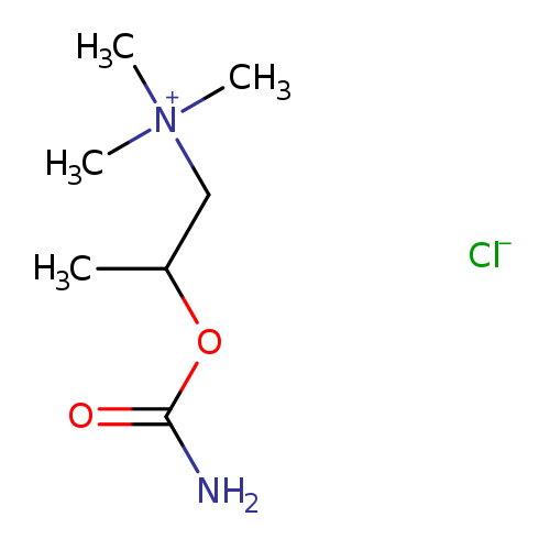 CC(C[N+](C)(C)C)OC(=O)N.[Cl-]