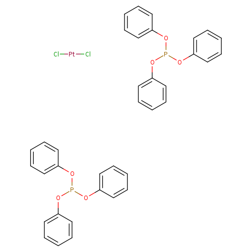 c1ccc(cc1)OP(Oc1ccccc1)Oc1ccccc1.c1ccc(cc1)OP(Oc1ccccc1)Oc1ccccc1.Cl[Pt]Cl