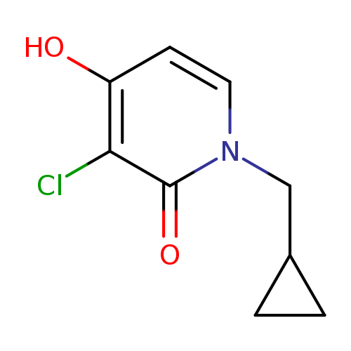 Clc1c(O)ccn(c1=O)CC1CC1