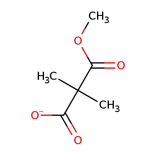 COC(=O)C(C(=O)[O-])(C)C