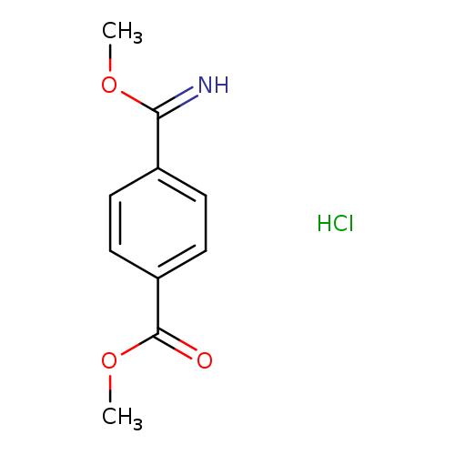 COC(=N)c1ccc(cc1)C(=O)OC.Cl